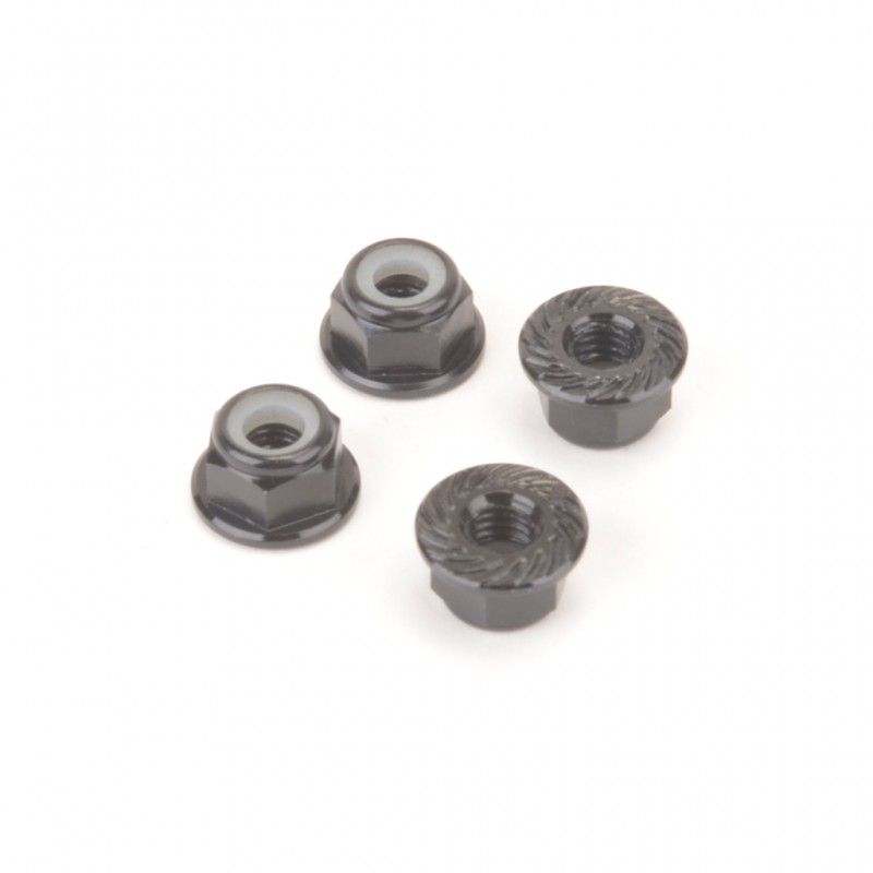 MonkeyKing M4 Nylock Serrated Wheel Nuts - Black