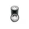 Ride Belted Tyre Set Silver Spoked Wheel