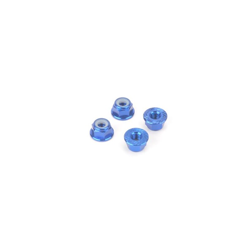 MonkeyKing M4 Serrated Nylock Wheel Nuts - Blue