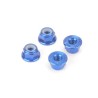 MonkeyKing M4 Serrated Nylock Wheel Nuts - Blue