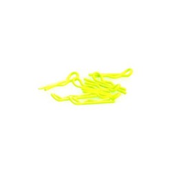 CR063 - Small Body Clips 1/10th Fluorecent Yellow (8)