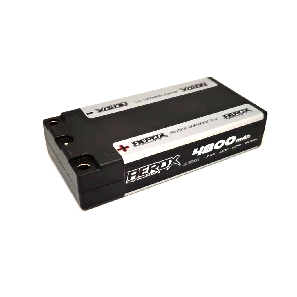 AX038 - AEROX ELITE LiPo 4800mAh Shorty 7.4v 130C 20mm