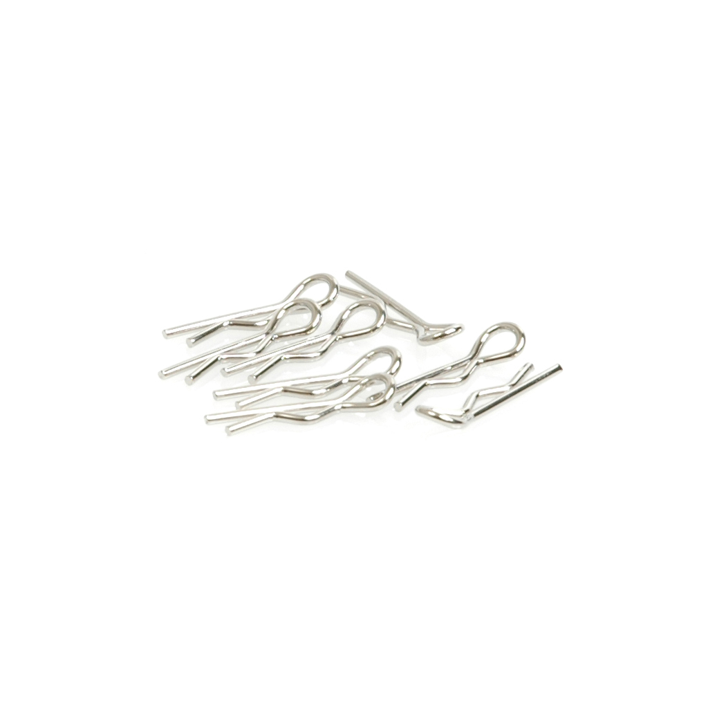 CR061 - Small Body Clip 1/10 - Silver (8)