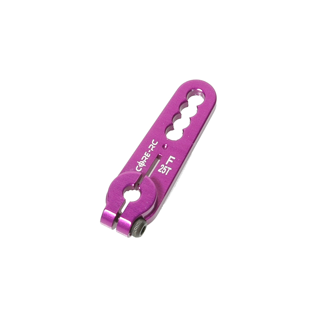 CR110 - CORE RC Alloy Servo Arm; Futaba Purple