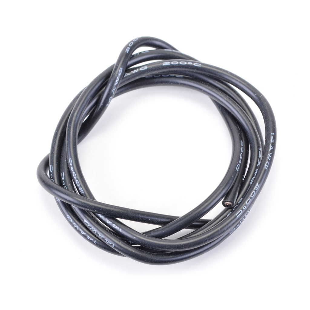 CR287 - CORE RC Silicone Wire Black 14 AWG - 1Mtr
