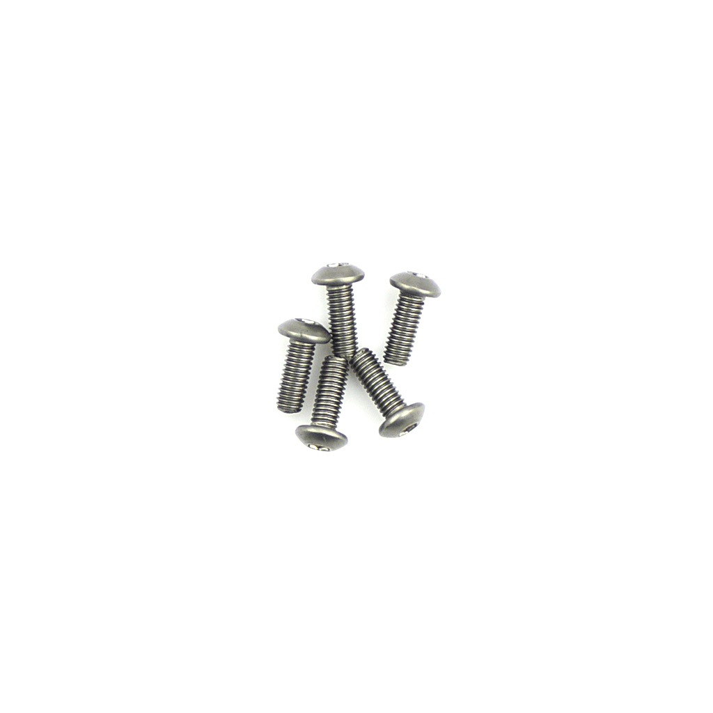 CR328 - Titanium Button Head Hex Screws M3x8 pk10