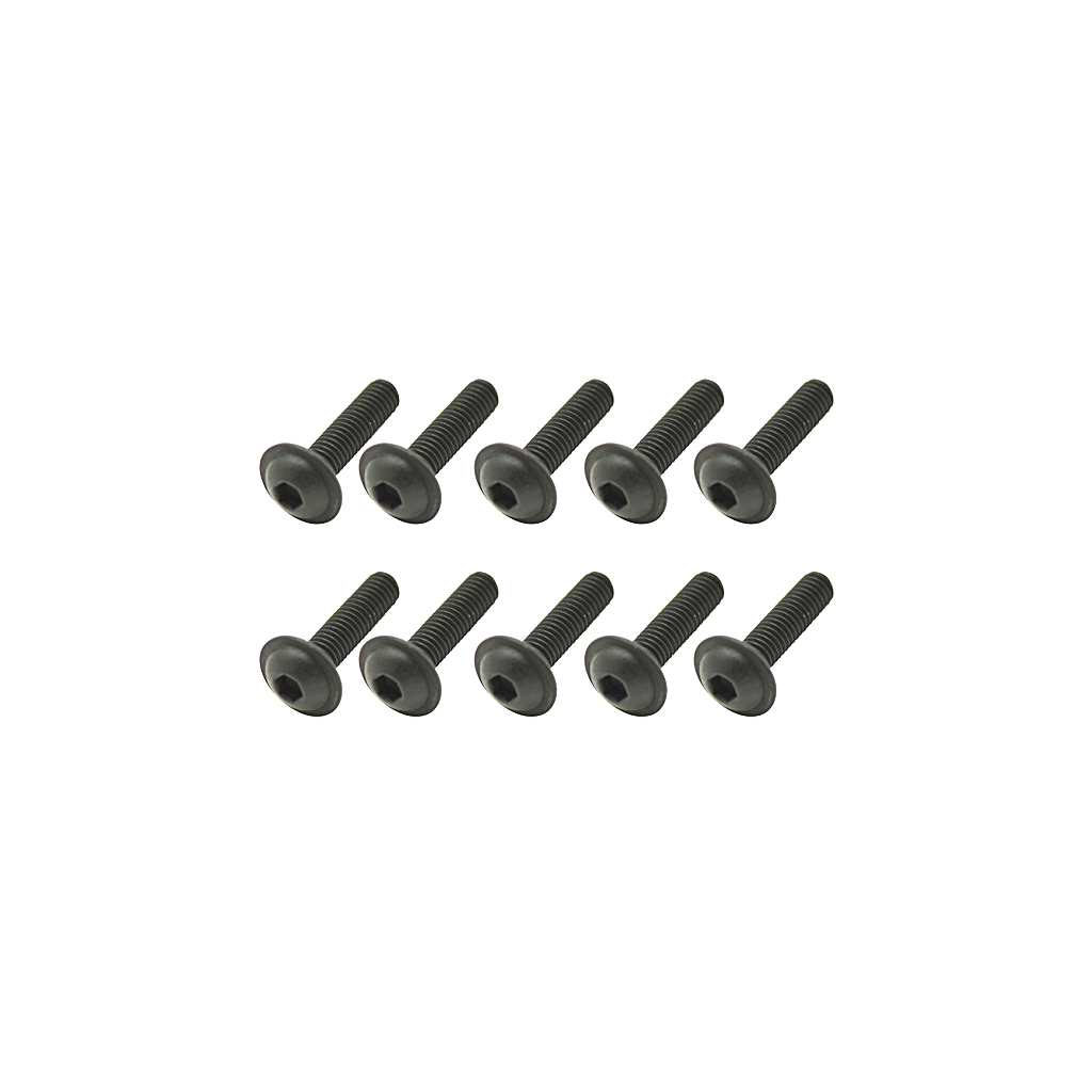 CR373 - Steel Fl Caphead Hex Screws M3x12 pk10
