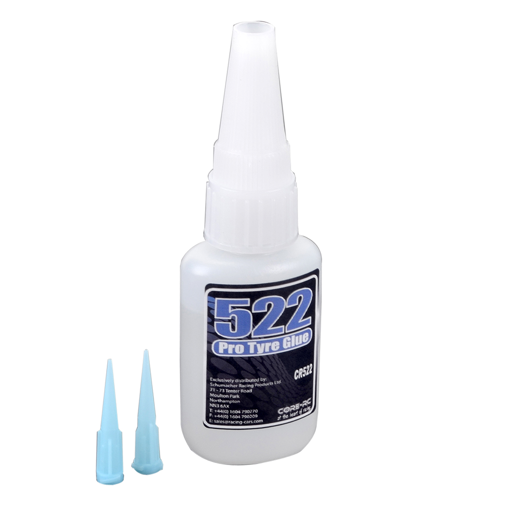 CR522 - CORE RC - 522 Pro Tyre Glue + 2 Nozzles