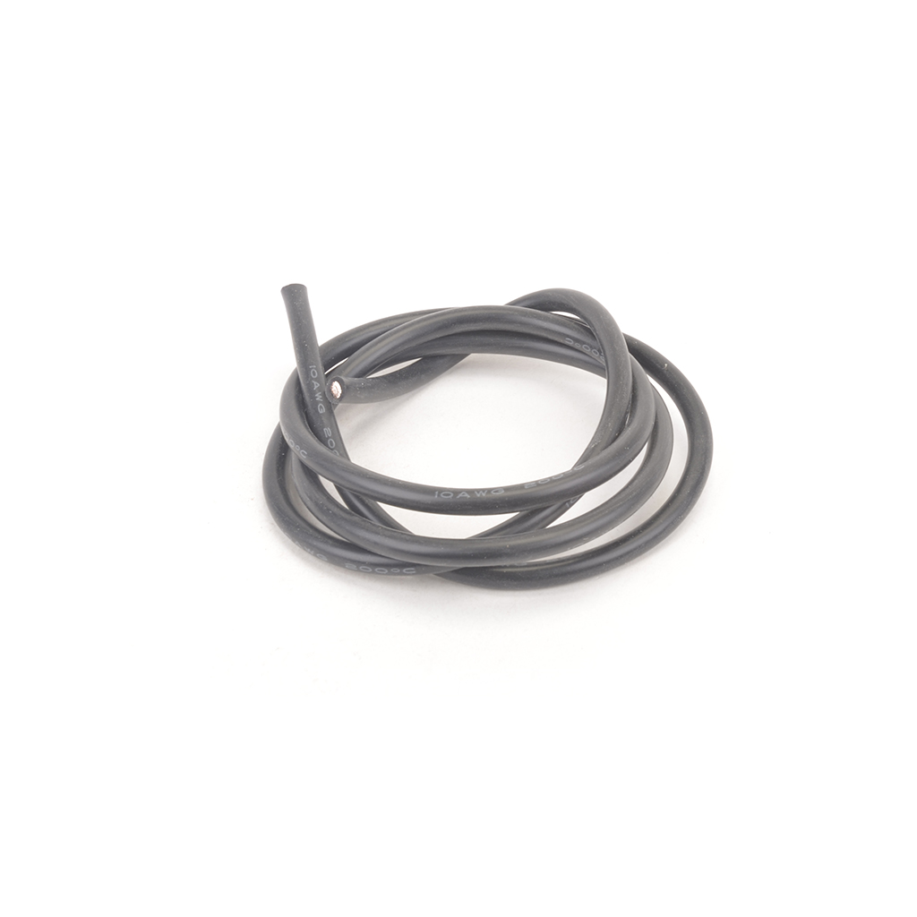 CR768 - CORE RC 10AWG Silicon Wire - Black - 1 Metre