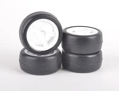 Rush Mini Tyres 40 Round Pre-Glued 4pcs