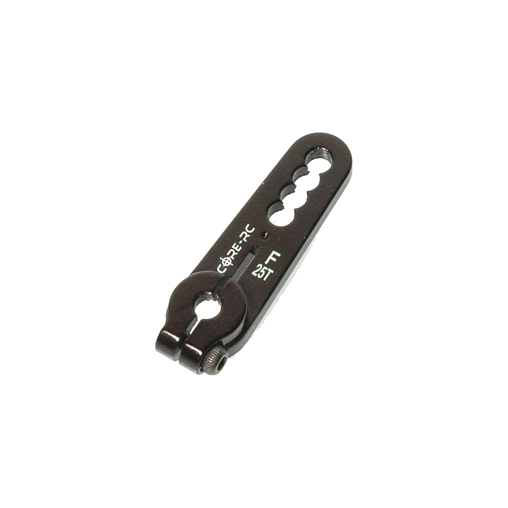 [CR117] CR117 - CORE RC Alloy Servo Arm; Futaba Black