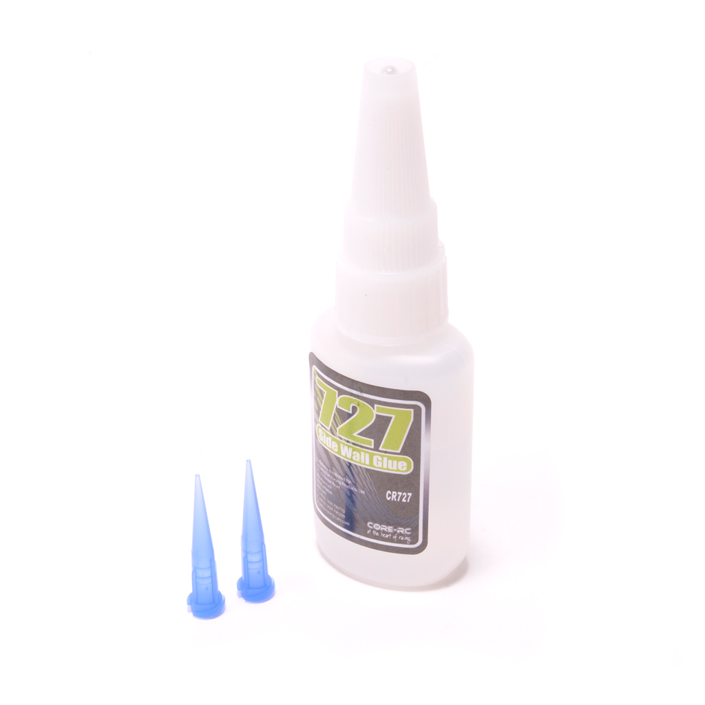 [CR727] CR727 - CORE RC - 727 Medium Side Wall Glue + 2 Nozzles